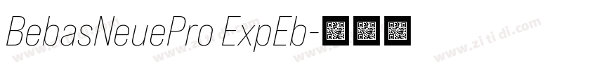 BebasNeuePro ExpEb字体转换